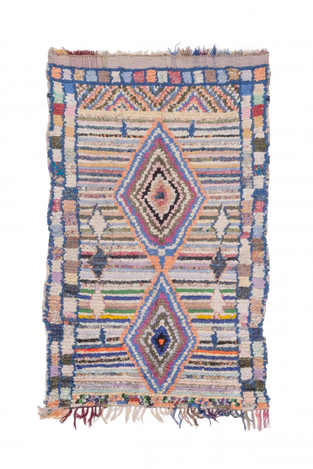 Marokkói Boucherouite szőnyeg 225 x 140 cm