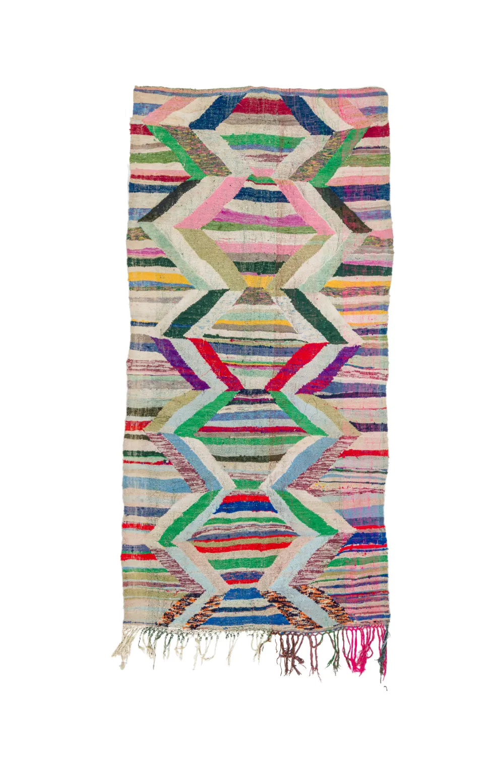 Marokkói Boucherouite szőnyeg 145 x 295 cm