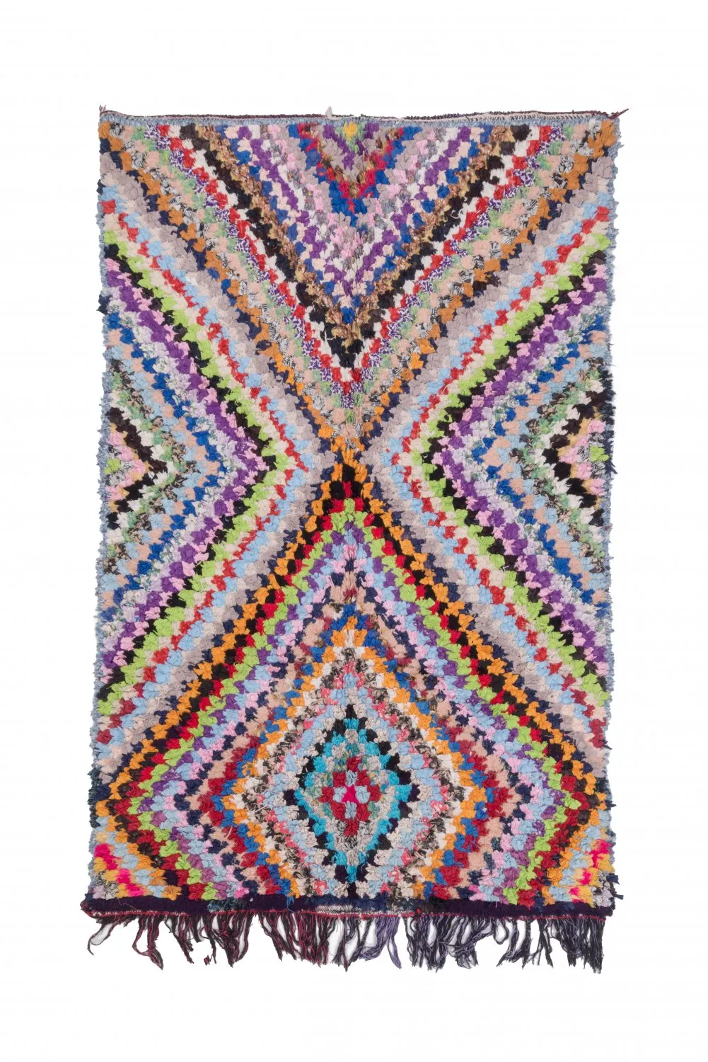Marokkói Boucherouite szőnyeg 225 x 140 cm
