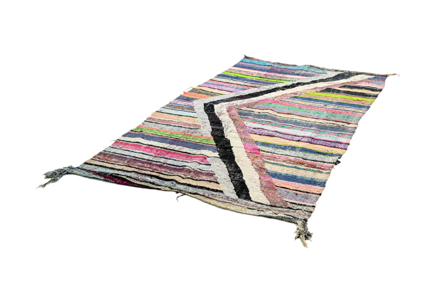 Marokkói Boucherouite szőnyeg 135 x 240 cm