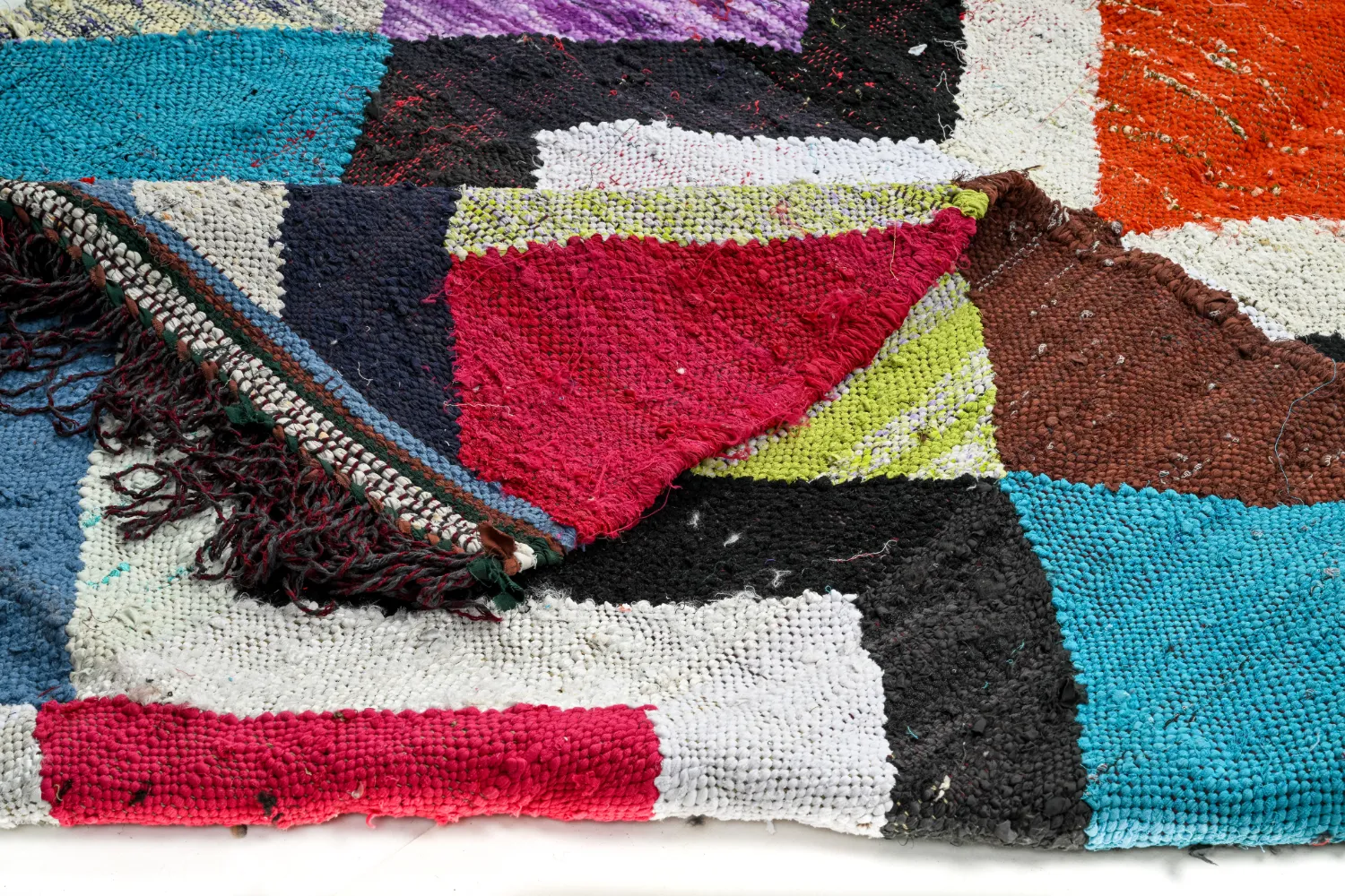 Marokkói Boucherouite szőnyeg 155 x 290 cm