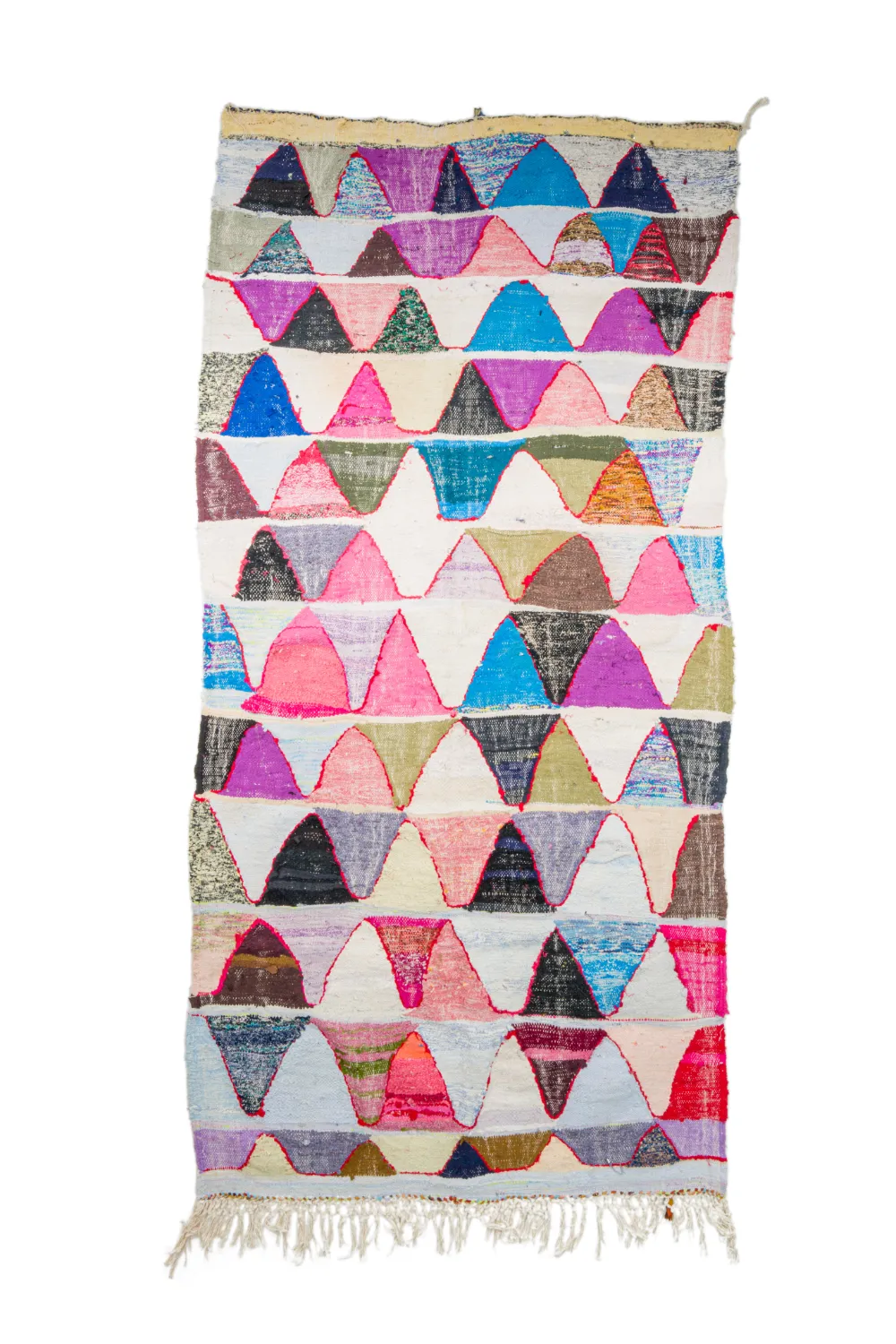 Marokkói Boucherouite szőnyeg 135 x 275 cm