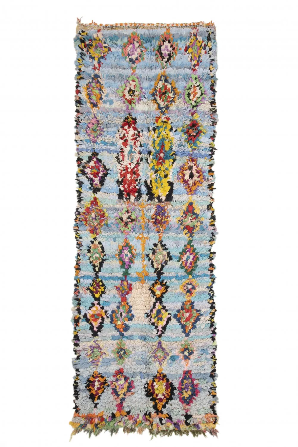 Marokkói Boucherouite szőnyeg 290 x 95 cm