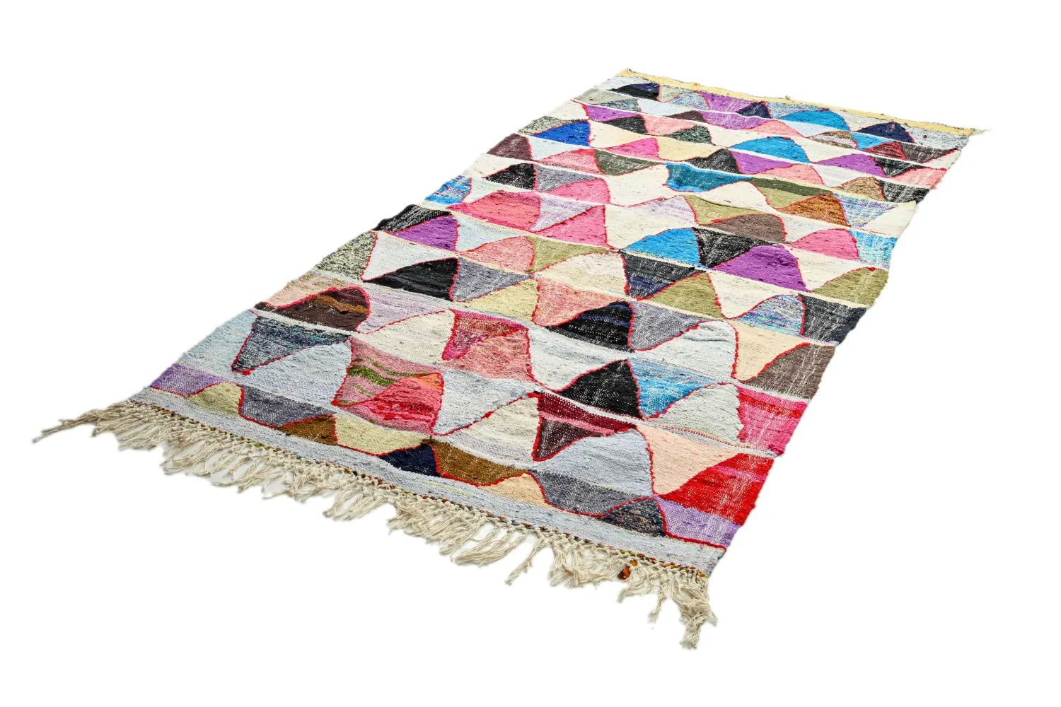 Marokkói Boucherouite szőnyeg 135 x 275 cm