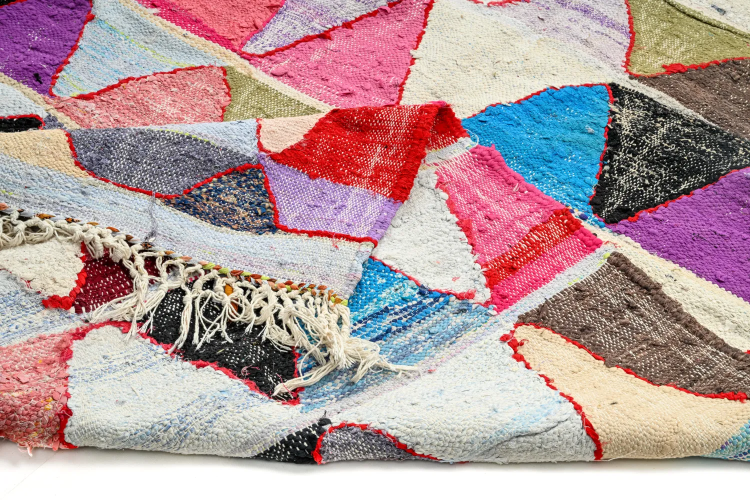 Marokkói Boucherouite szőnyeg 135 x 275 cm