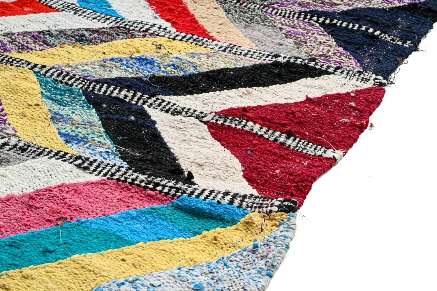 Marokkói Boucherouite szőnyeg 150 x 320 cm