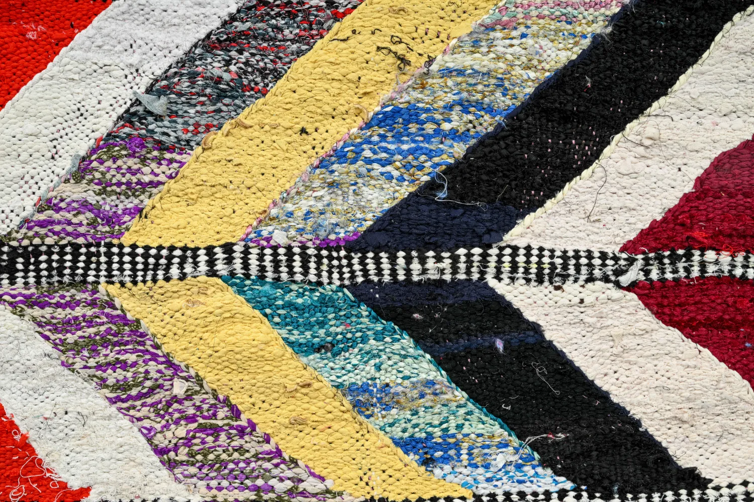 Marokkói Boucherouite szőnyeg 150 x 320 cm