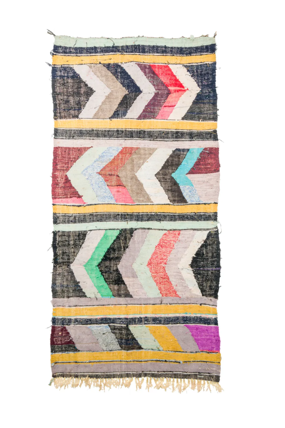 Marokkói Boucherouite szőnyeg 130 x 260 cm