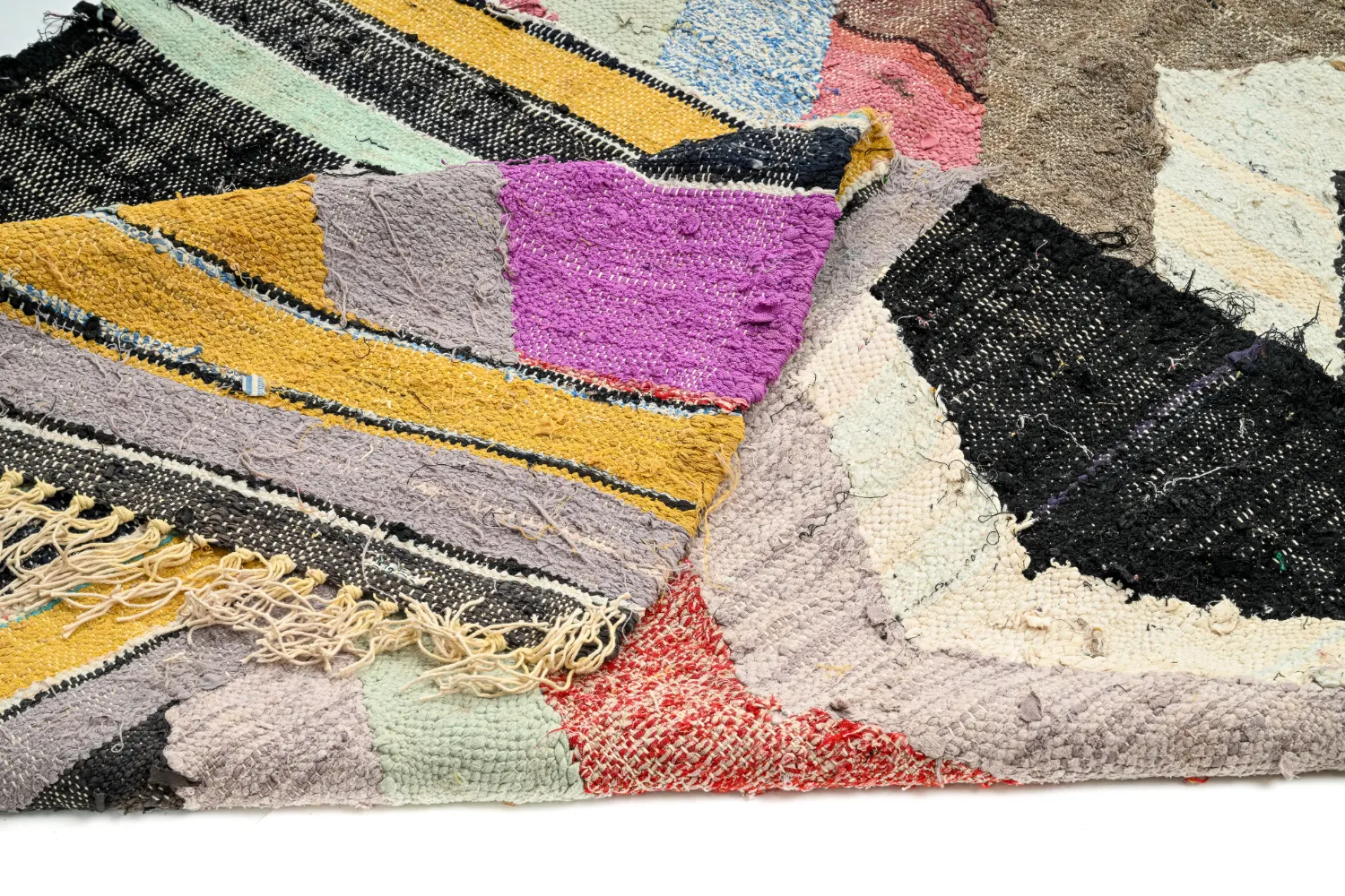 Marokkói Boucherouite szőnyeg 130 x 260 cm