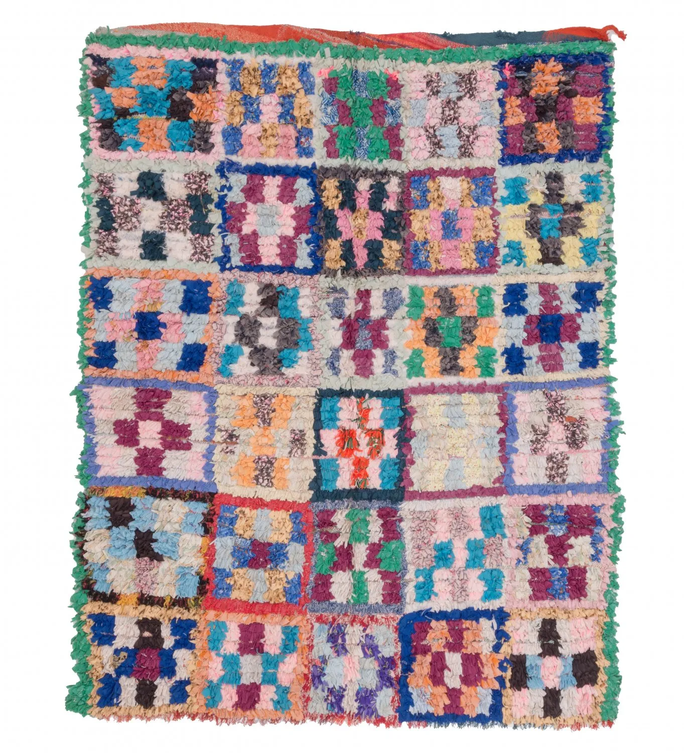 Marokkói Boucherouite szőnyeg 195 x 150 cm