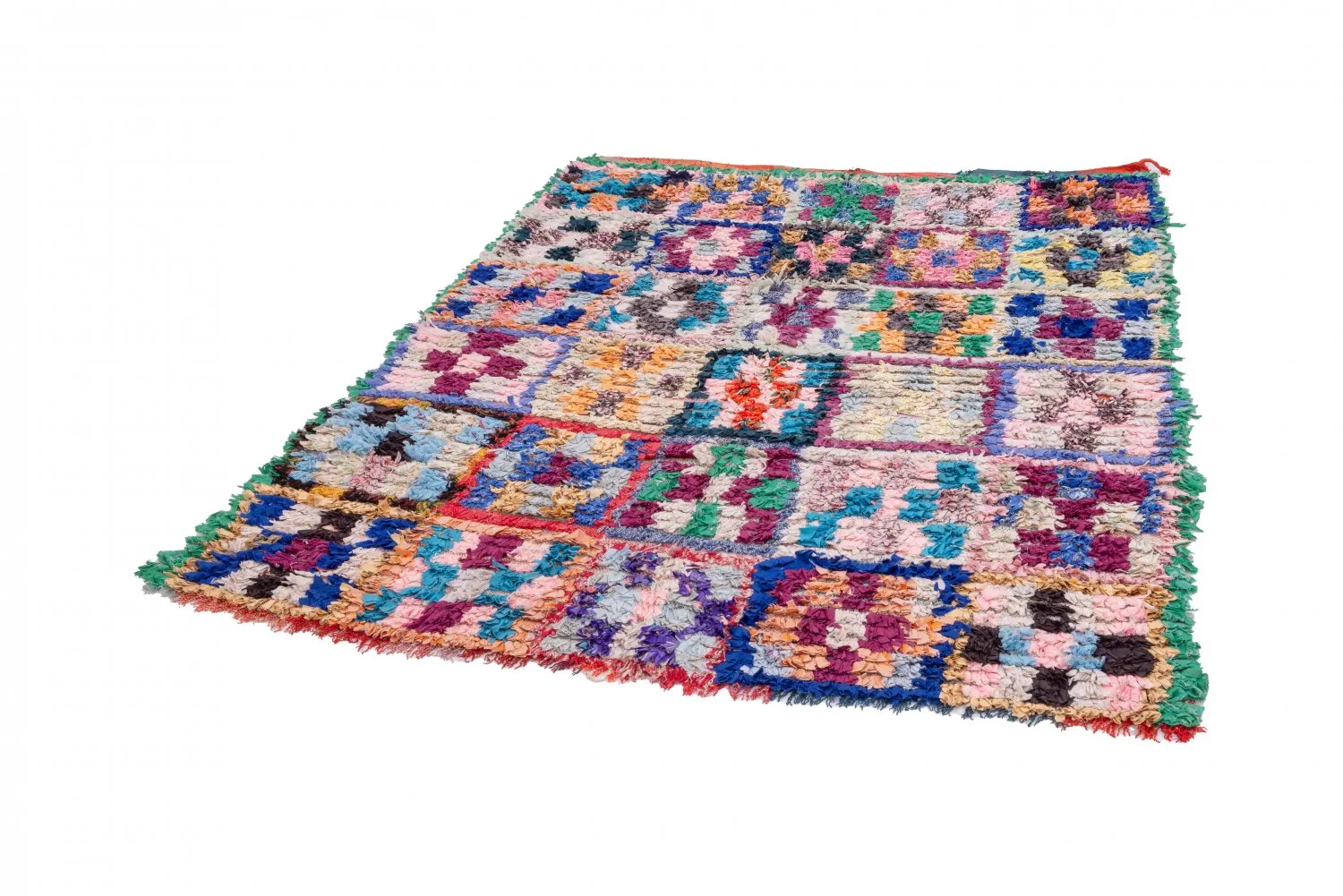 Marokkói Boucherouite szőnyeg 195 x 150 cm