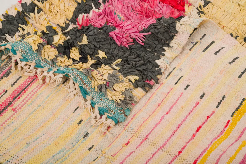 Marokkói Boucherouite szőnyeg 390 x 150 cm