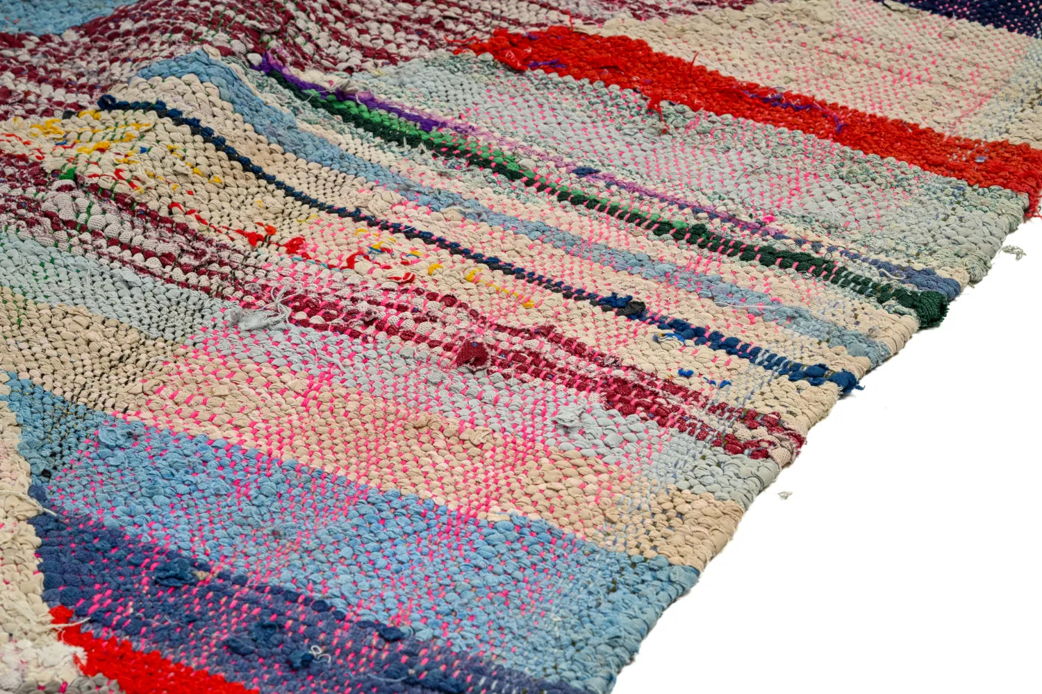 Marokkói Boucherouite szőnyeg 145 x 295 cm