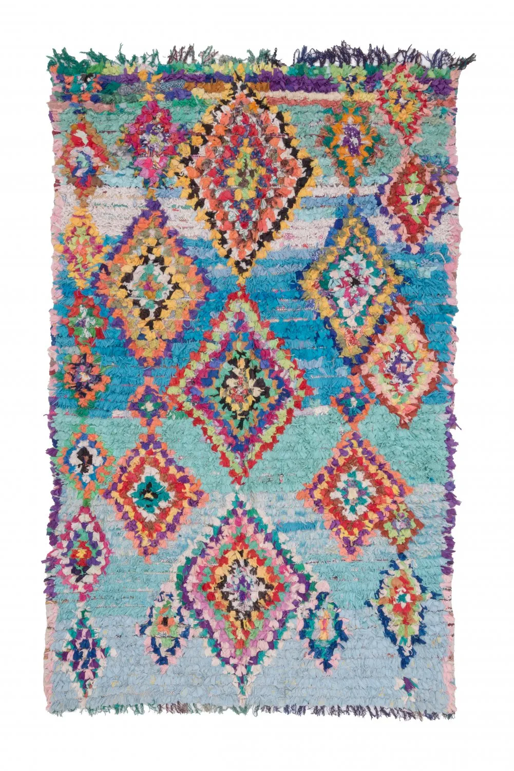 Marokkói Boucherouite szőnyeg 245 x 150 cm