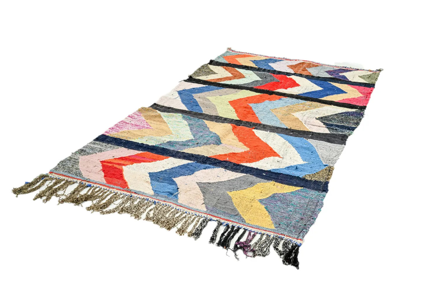 Marokkói Boucherouite szőnyeg 135 x 250 cm