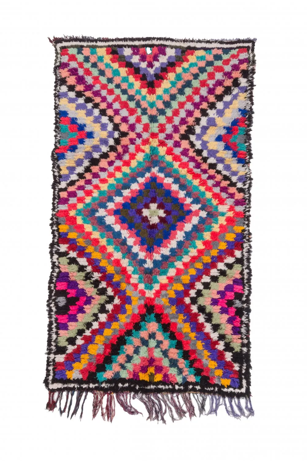 Marokkói Boucherouite szőnyeg 225 x 125 cm