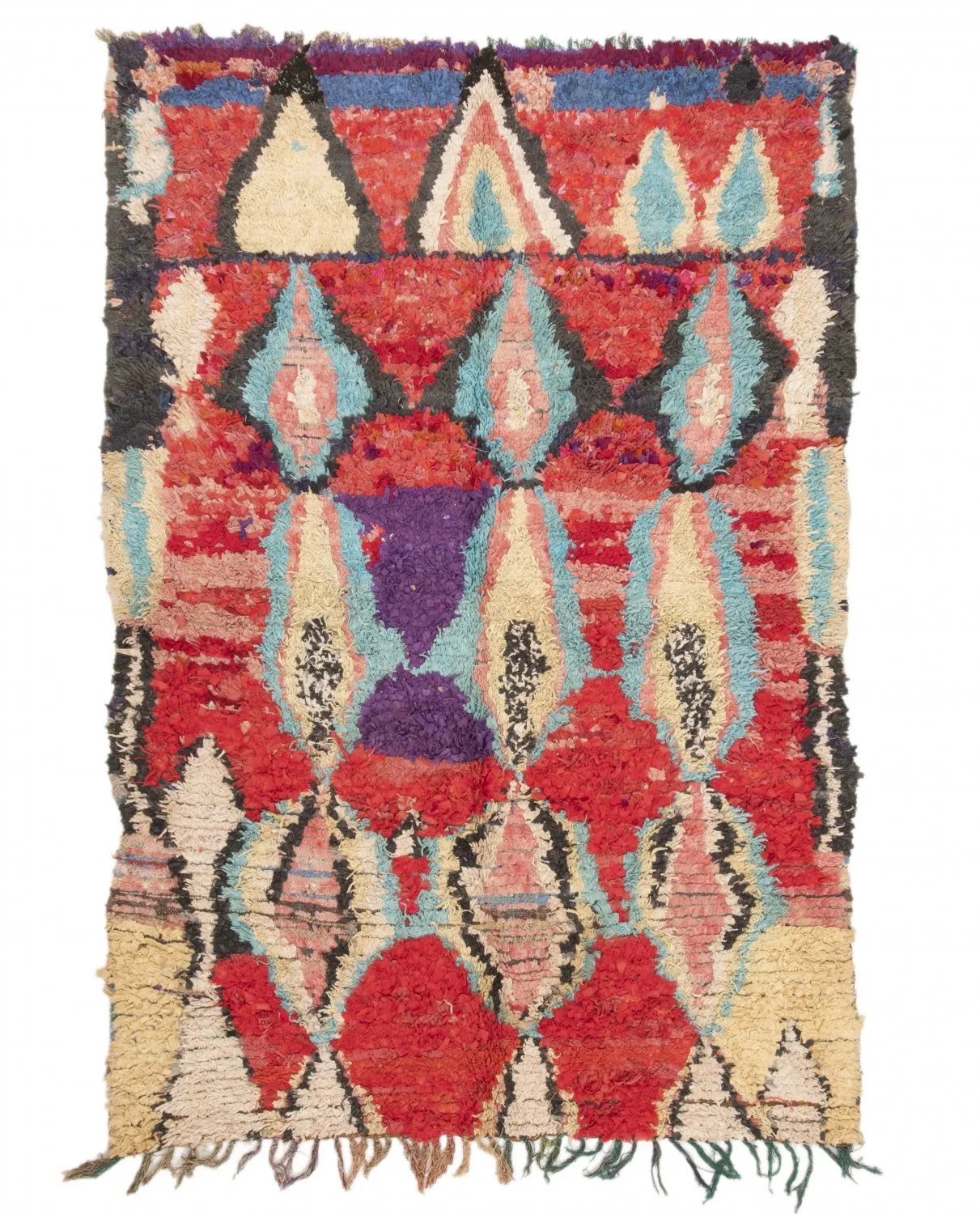 Marokkói Boucherouite szőnyeg 235 x 160 cm