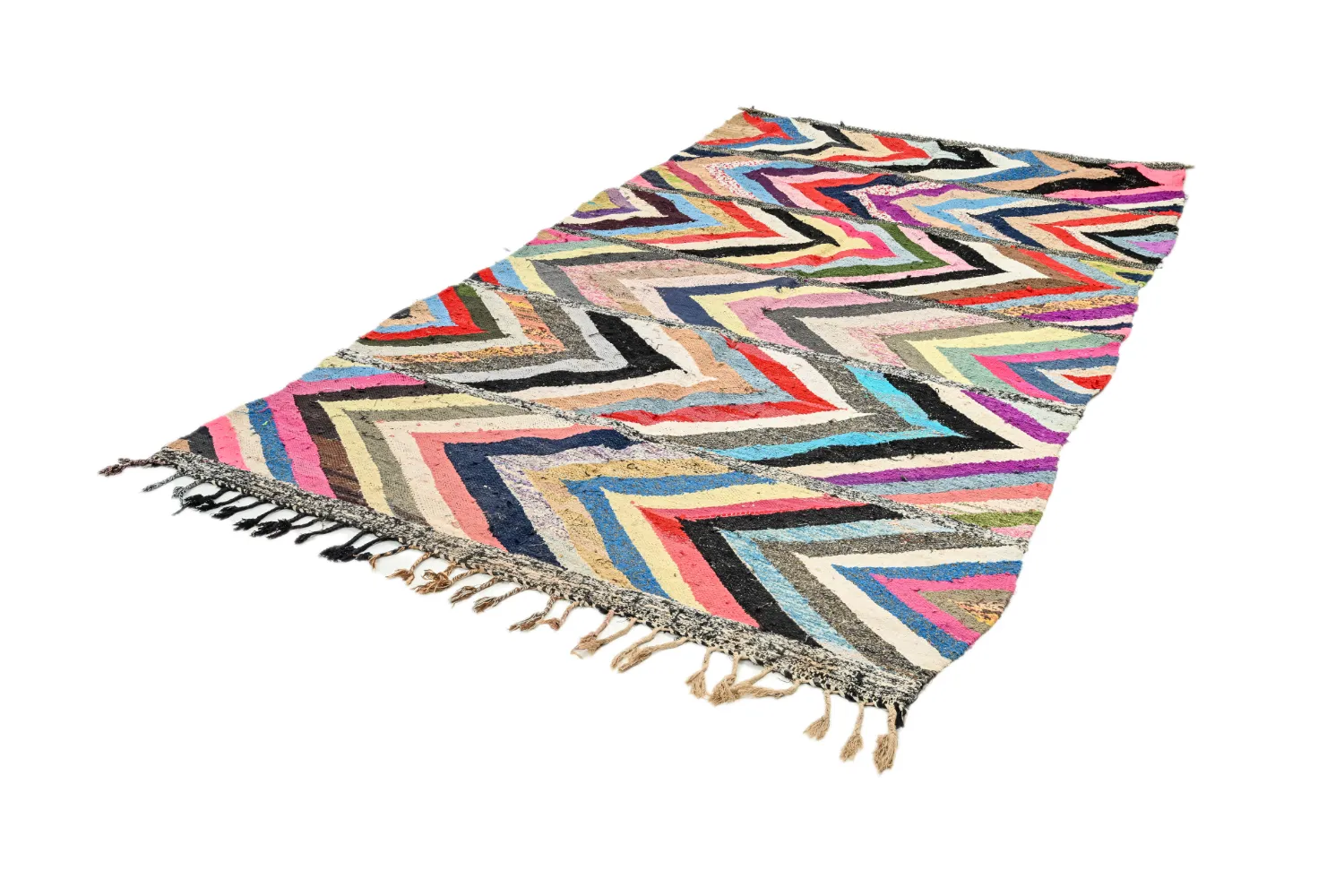 Marokkói Boucherouite szőnyeg 165 x 270 cm