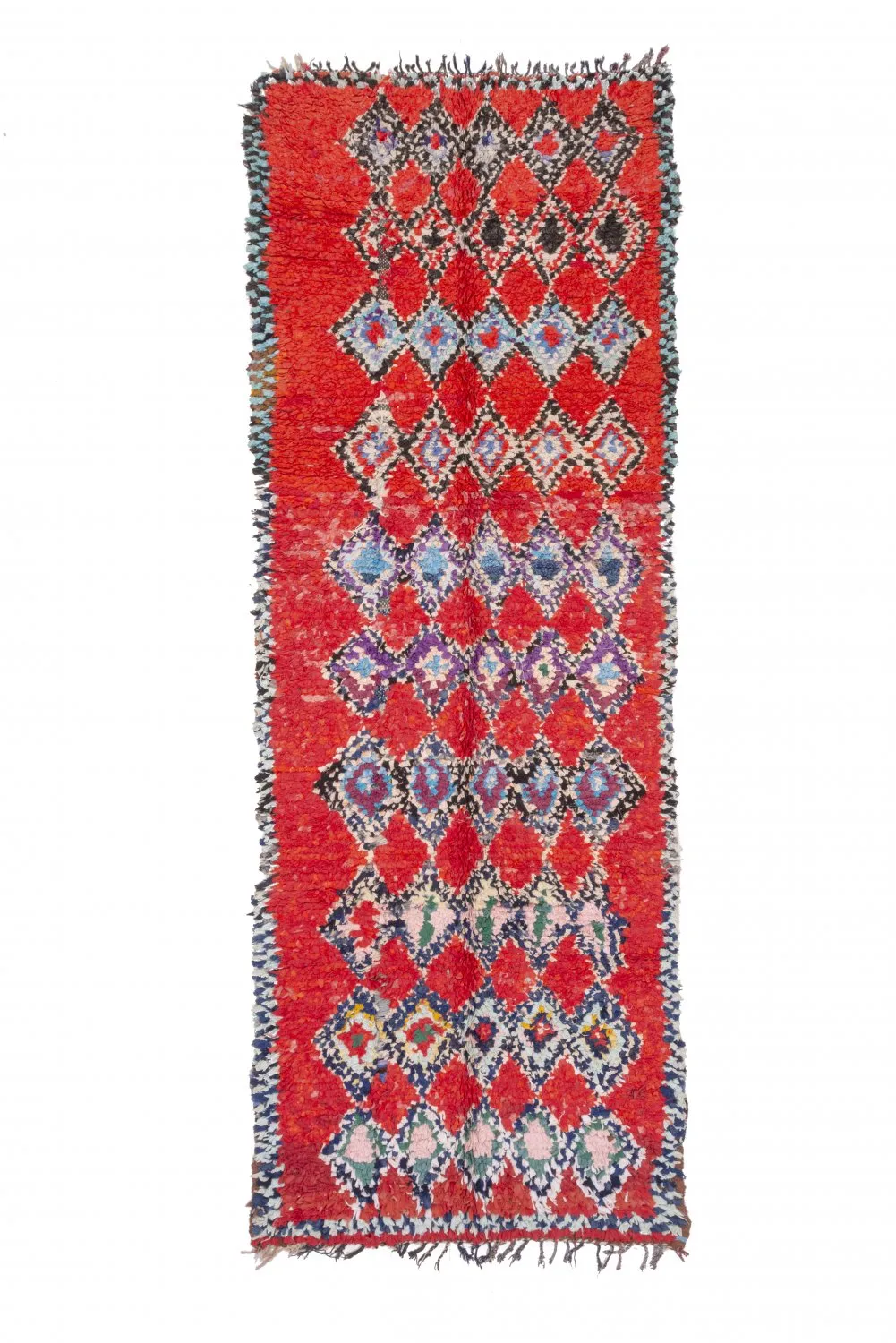 Marokkói Boucherouite szőnyeg 295 x 110 cm