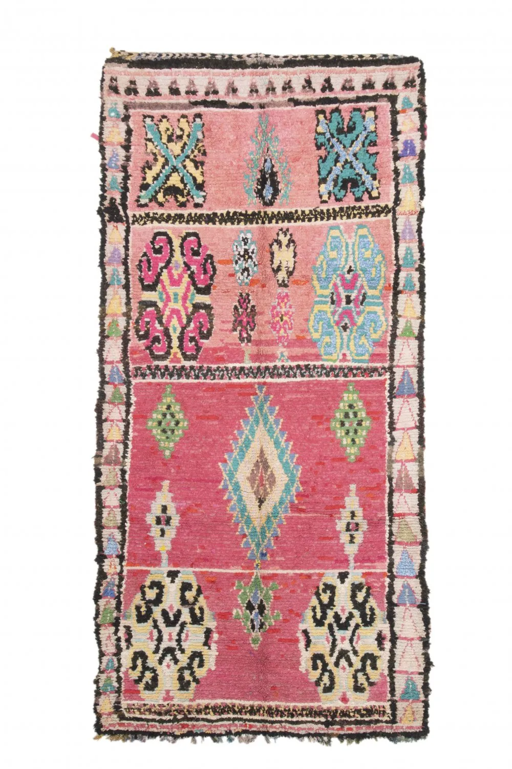 Marokkói Boucherouite szőnyeg 240 x 105 cm