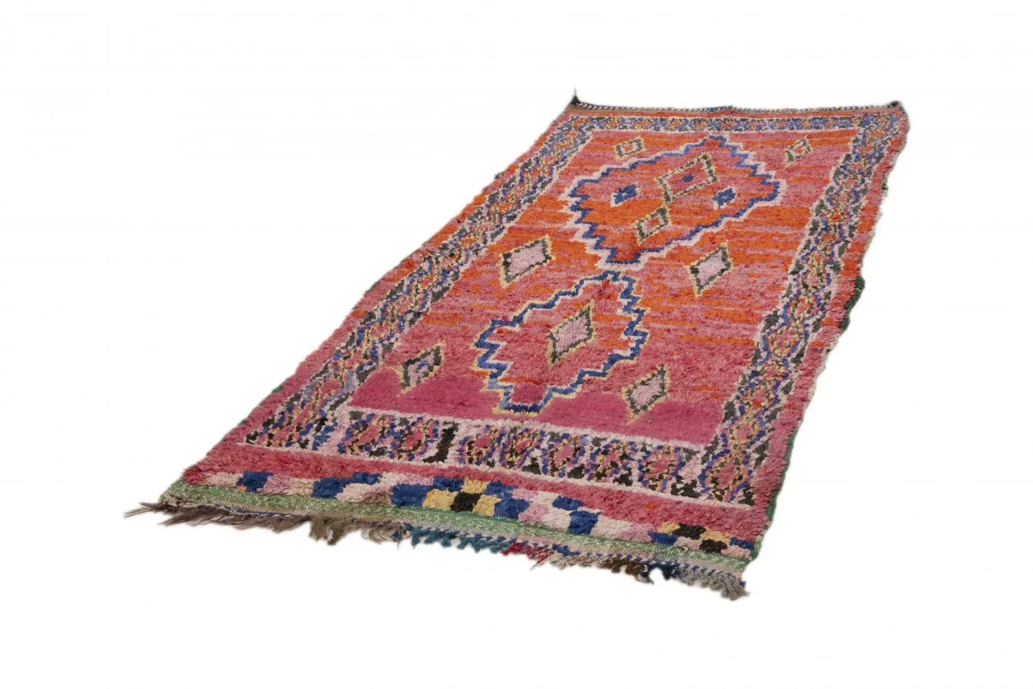 Marokkói Boucherouite szőnyeg 275 x 130 cm