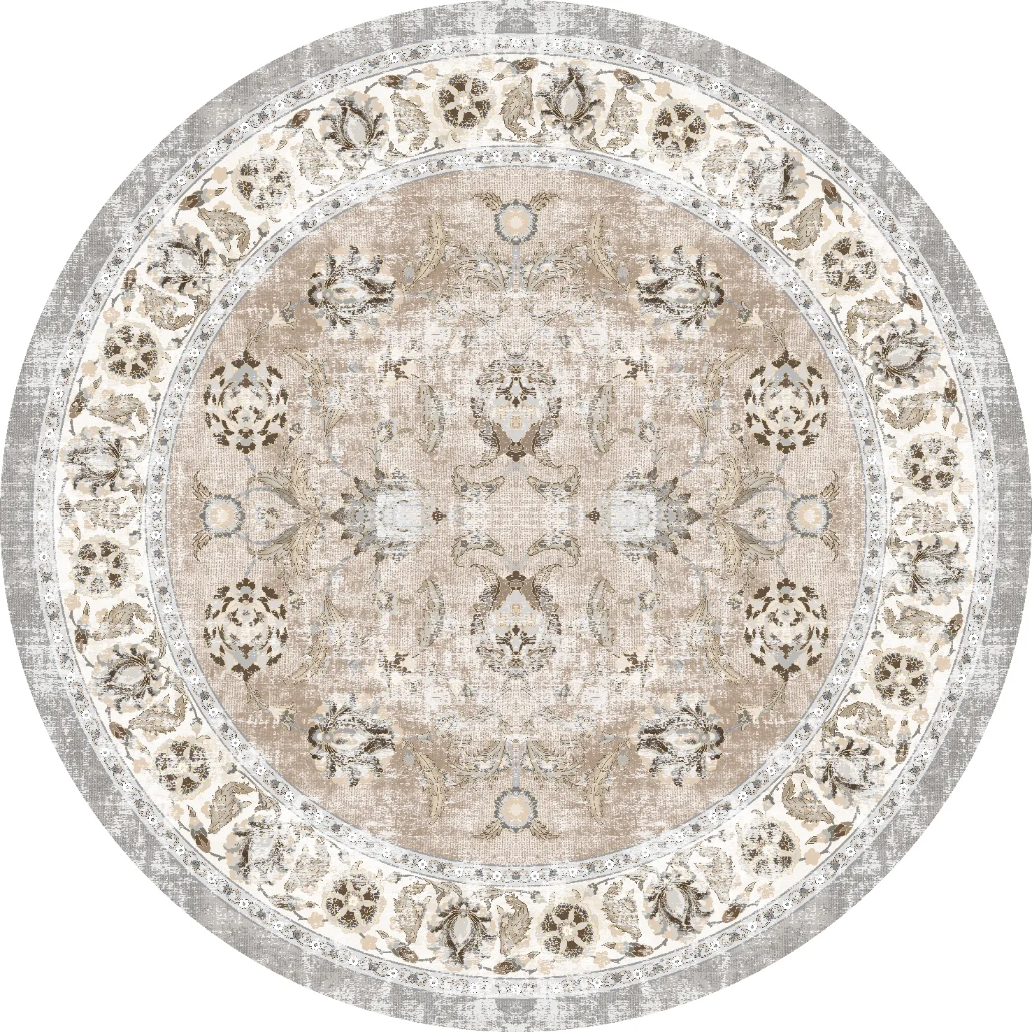 Kerek szőnyeg - Adeleine (bezs)