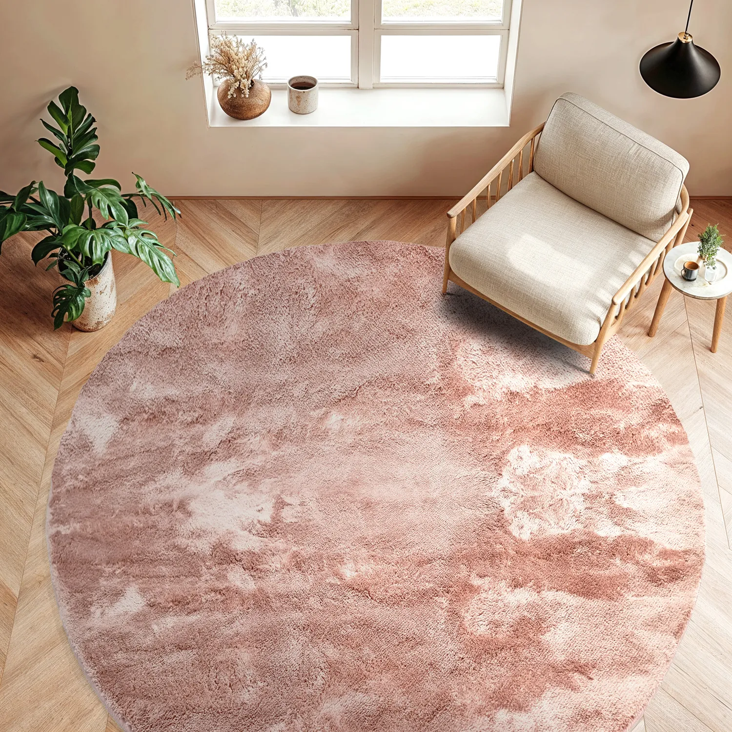 Kerek szőnyegek - Aranga Super Soft Fur (rózsaszín)