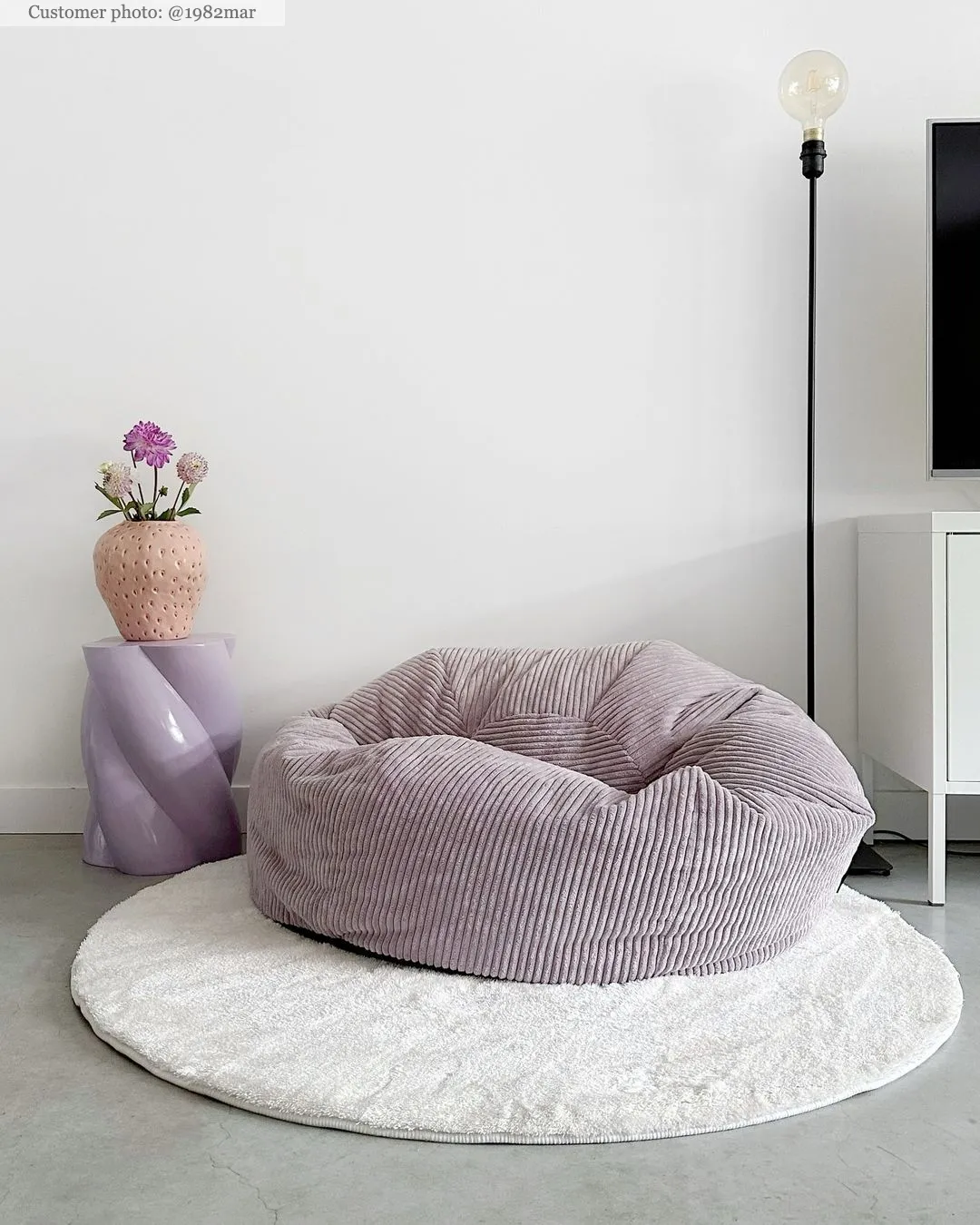 Kerek szőnyegek - Aranga Super Soft Fur (fehér)