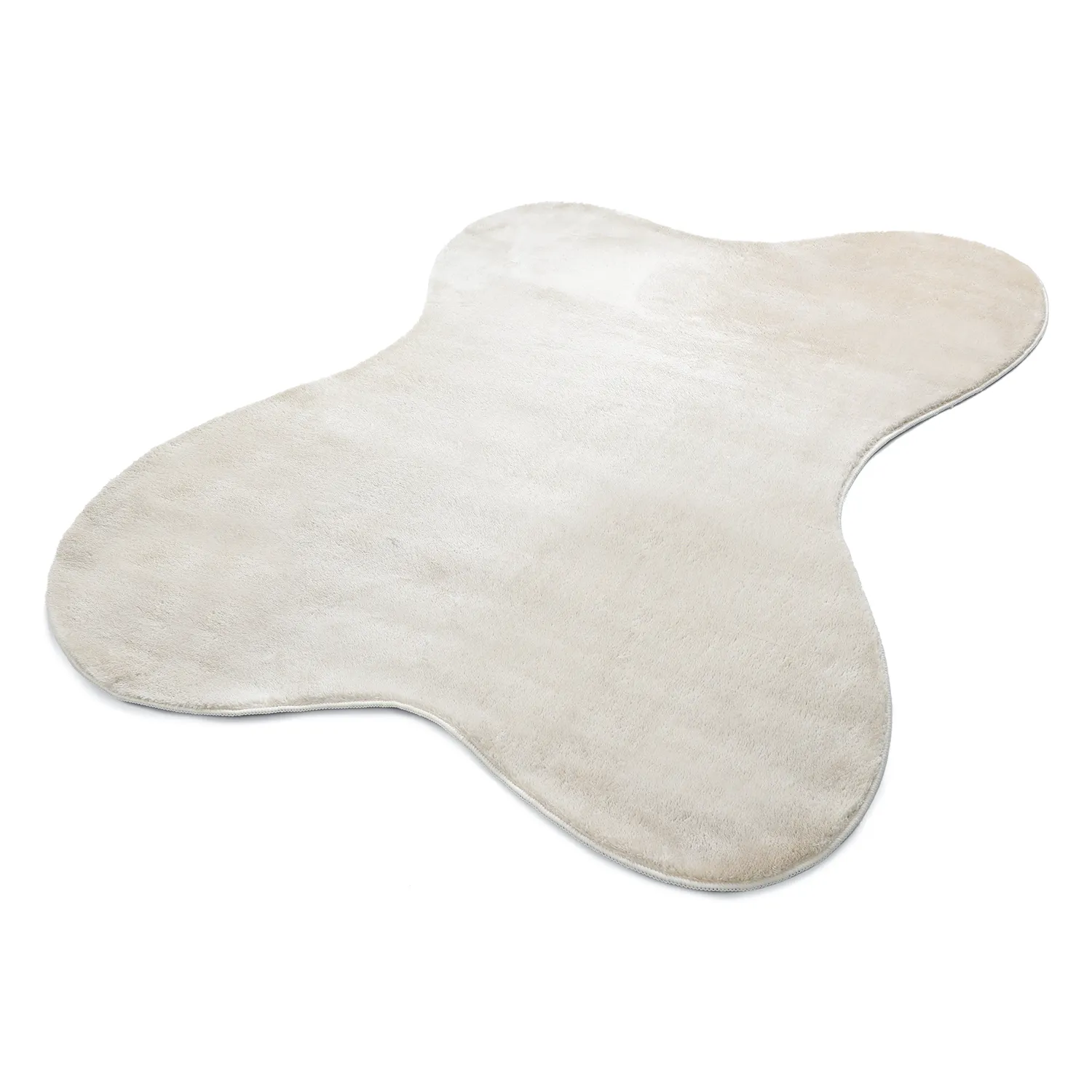 Aszimmetrikus Hullámos Shaggy Szőnyeg - Aranga Super Soft Fur (bézs)