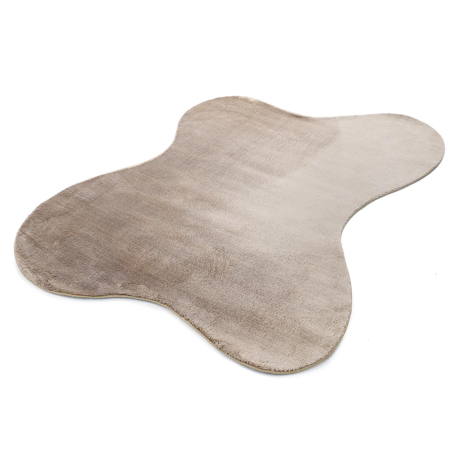 Aszimmetrikus Hullámos Shaggy Szőnyeg - Aranga Super Soft Fur (barna)