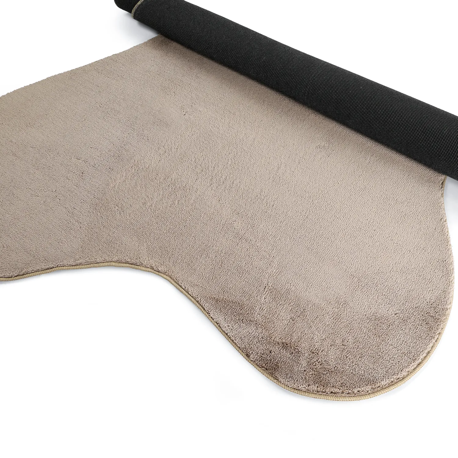 Aszimmetrikus Hullámos Shaggy Szőnyeg - Aranga Super Soft Fur (barna)