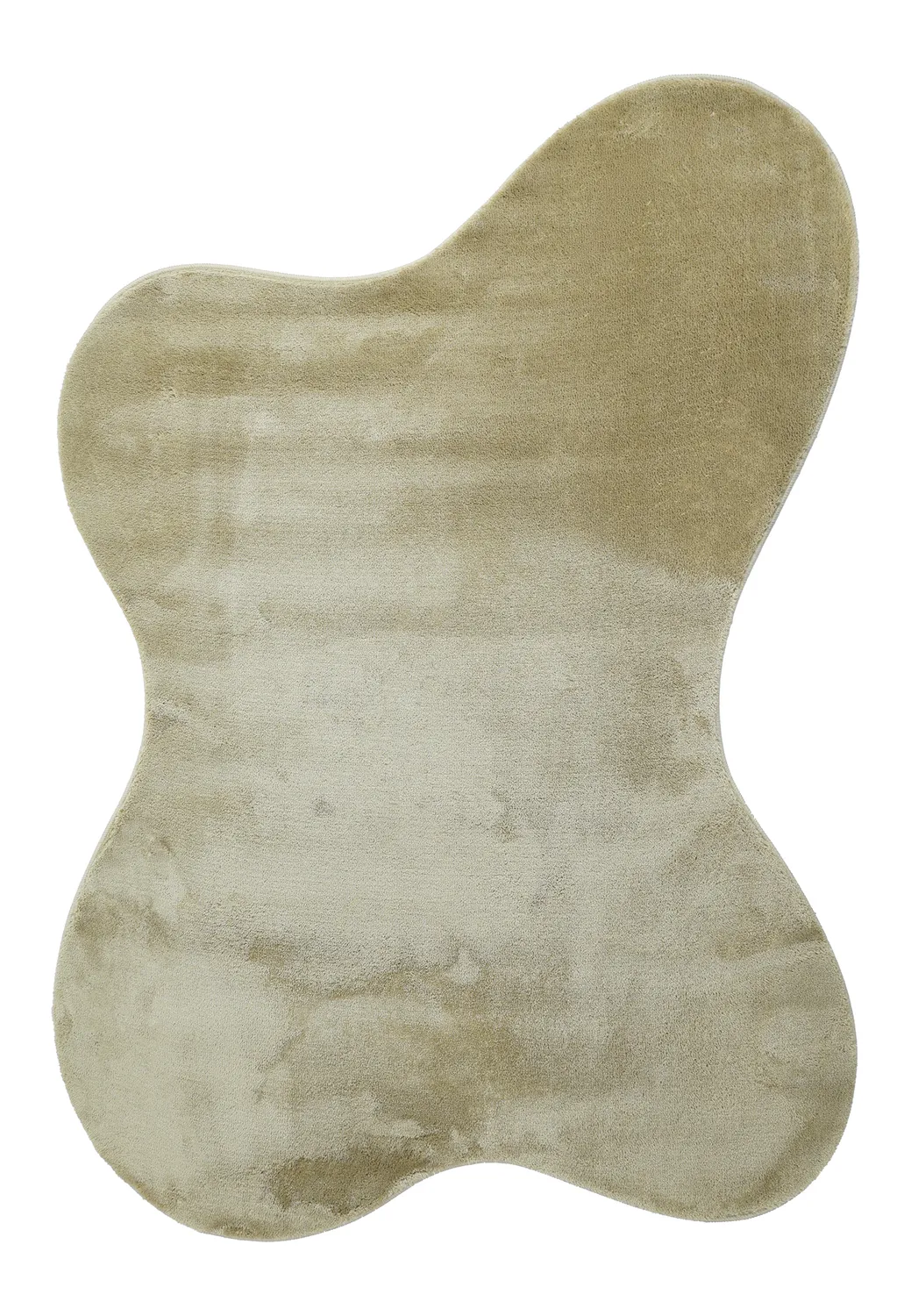 Aszimmetrikus Hullámos Shaggy Szőnyeg - Aranga Super Soft Fur (világoszöld)