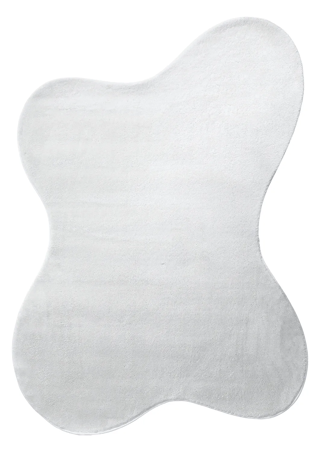 Aszimmetrikus Hullámos Shaggy Szőnyeg - Aranga Super Soft Fur (fehér)