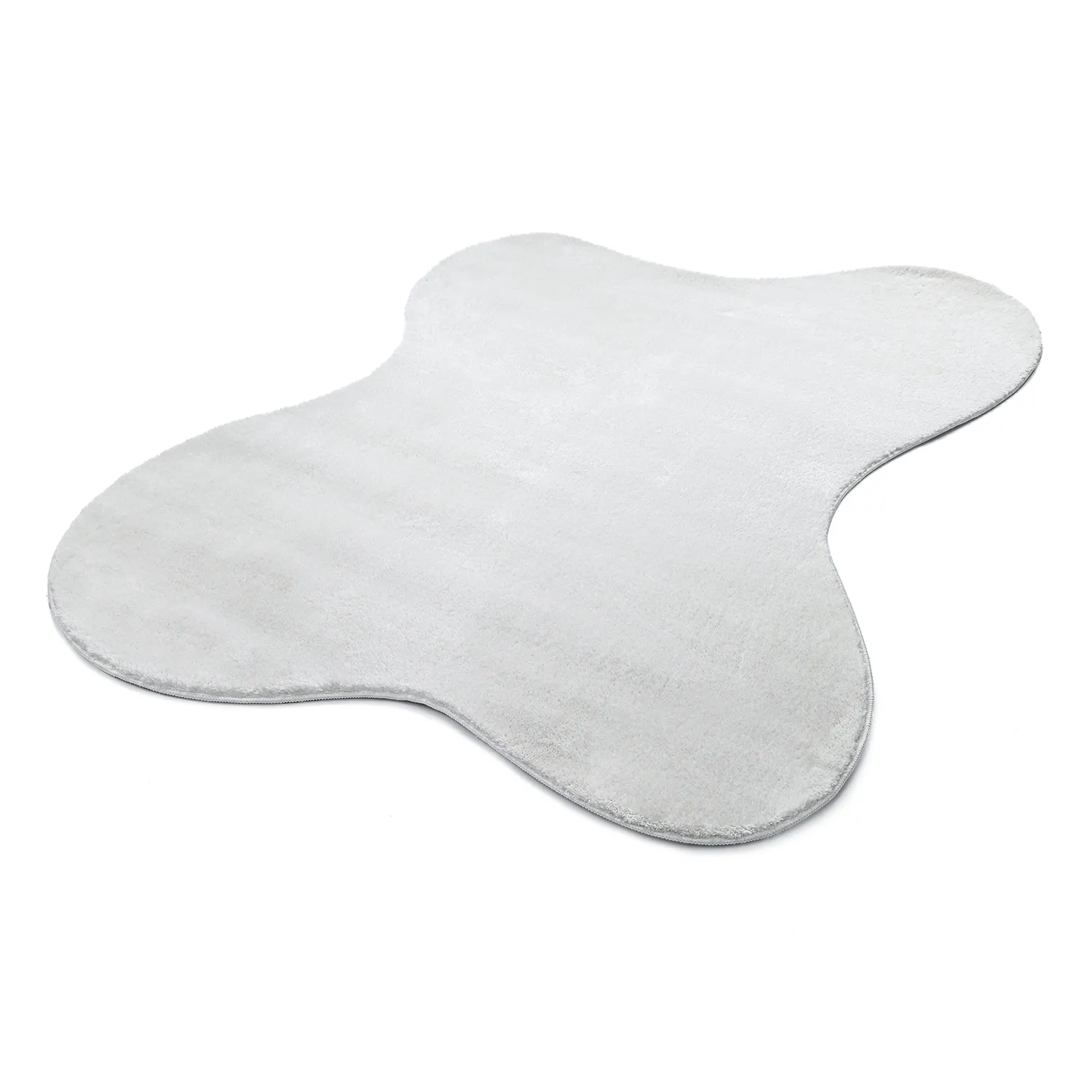 Aszimmetrikus Hullámos Shaggy Szőnyeg - Aranga Super Soft Fur (fehér)