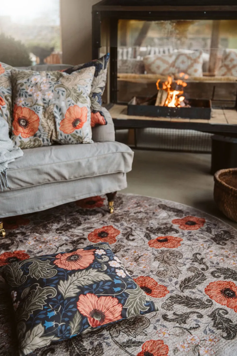 Párnahuzat - Poppy (fekete)