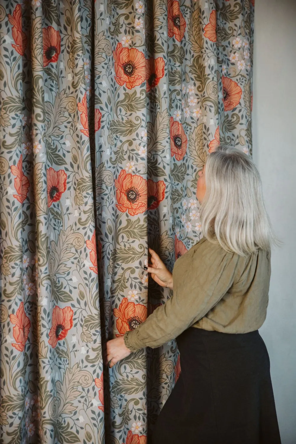 Pamutfüggöny - Poppy (bézs)