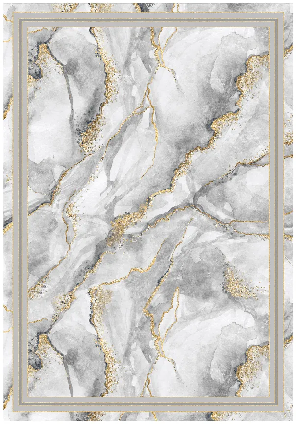 Wilton szőnyeg - Attika (szürke/fehér/arany)