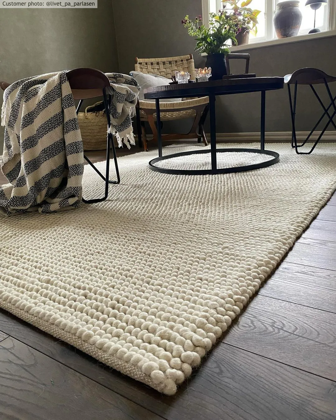 Gyapjúszőnyeg - Avafors Wool Bubble (bézs)