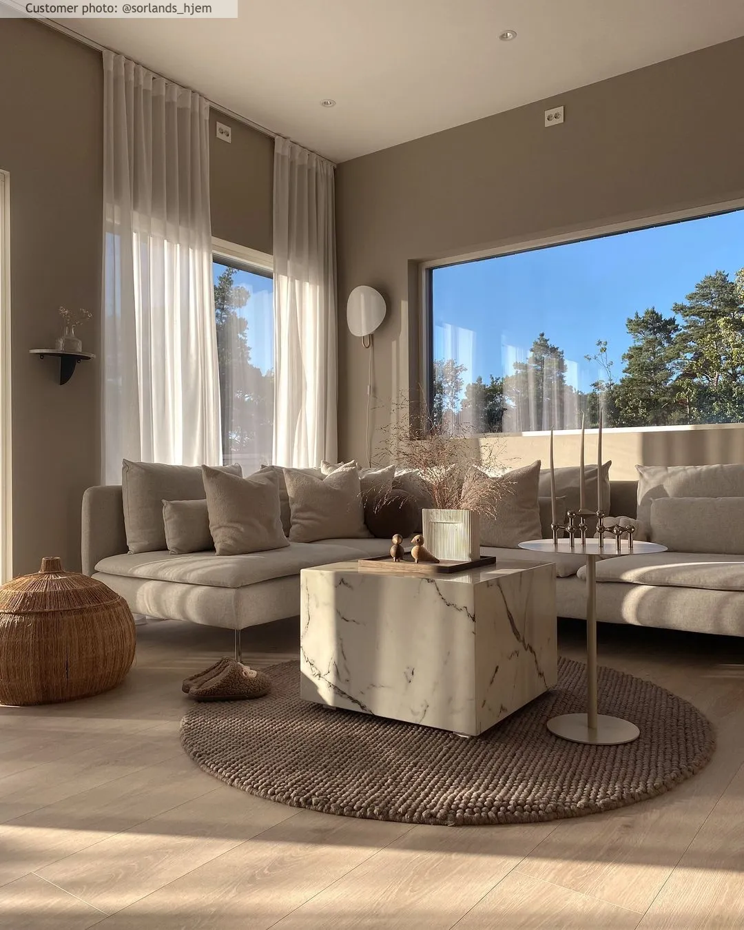 Kerek szőnyeg - Avafors Wool Bubble (barna)