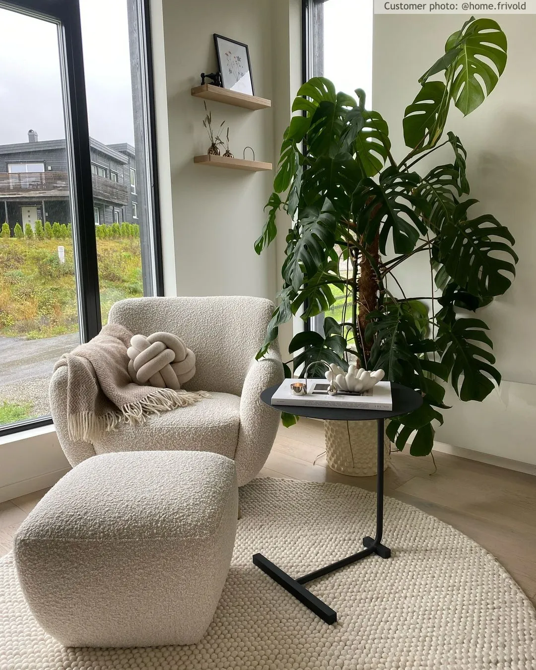 Kerek szőnyeg - Avafors Wool Bubble (bézs)