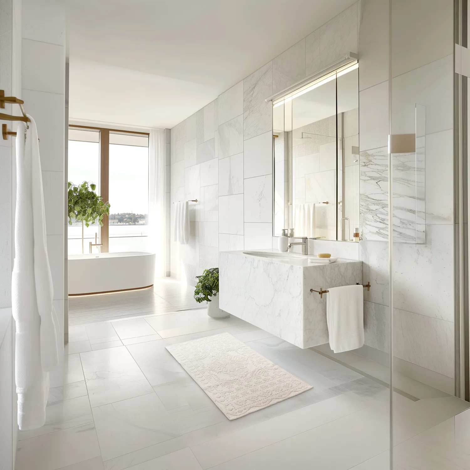 Fürdőszobaszőnyeg - Bella (piszkosfehér)