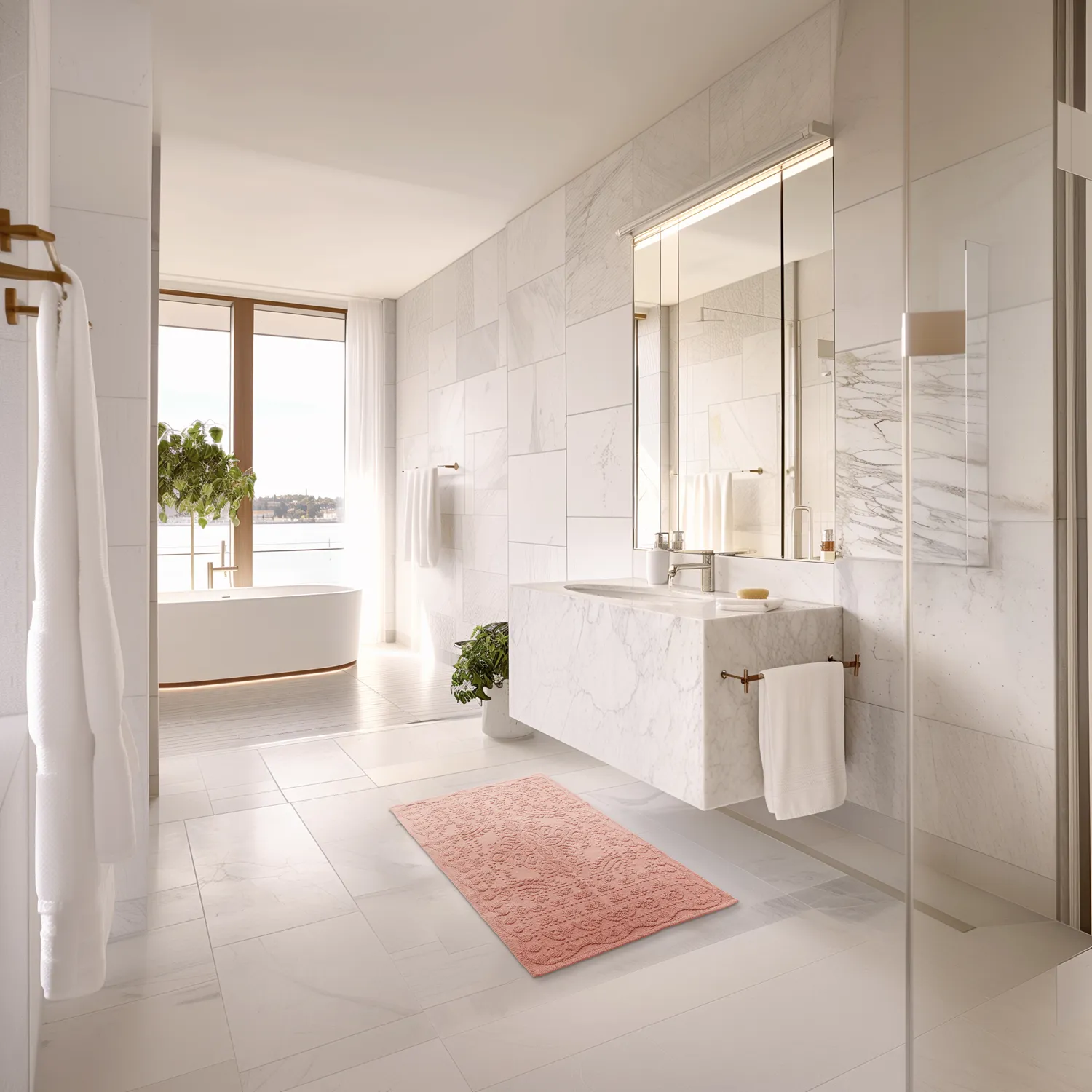 Fürdőszobaszőnyeg - Bella (rózsaszín)