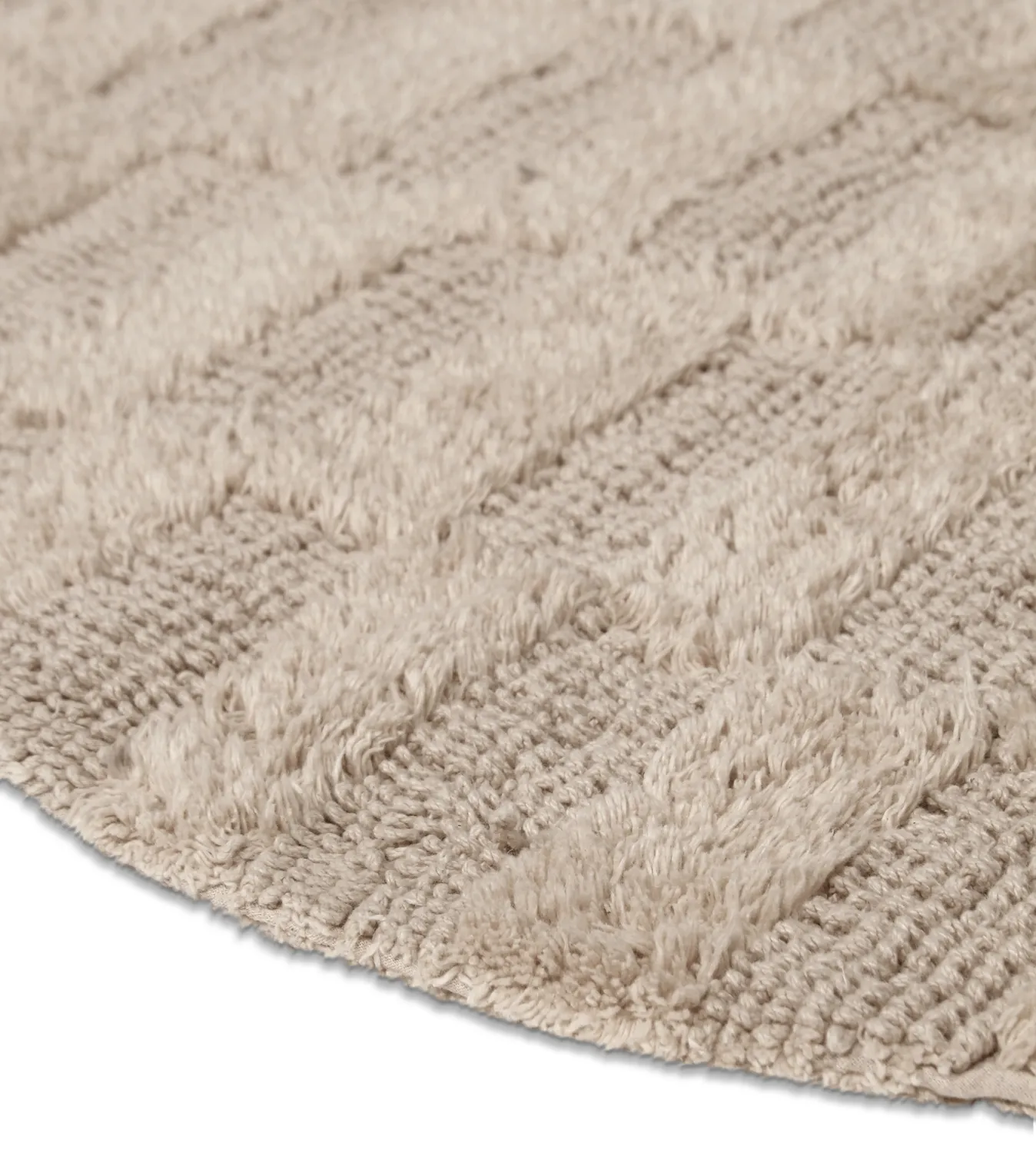 Ovális fürdőszobaszőnyeg - Bevin (bézs)