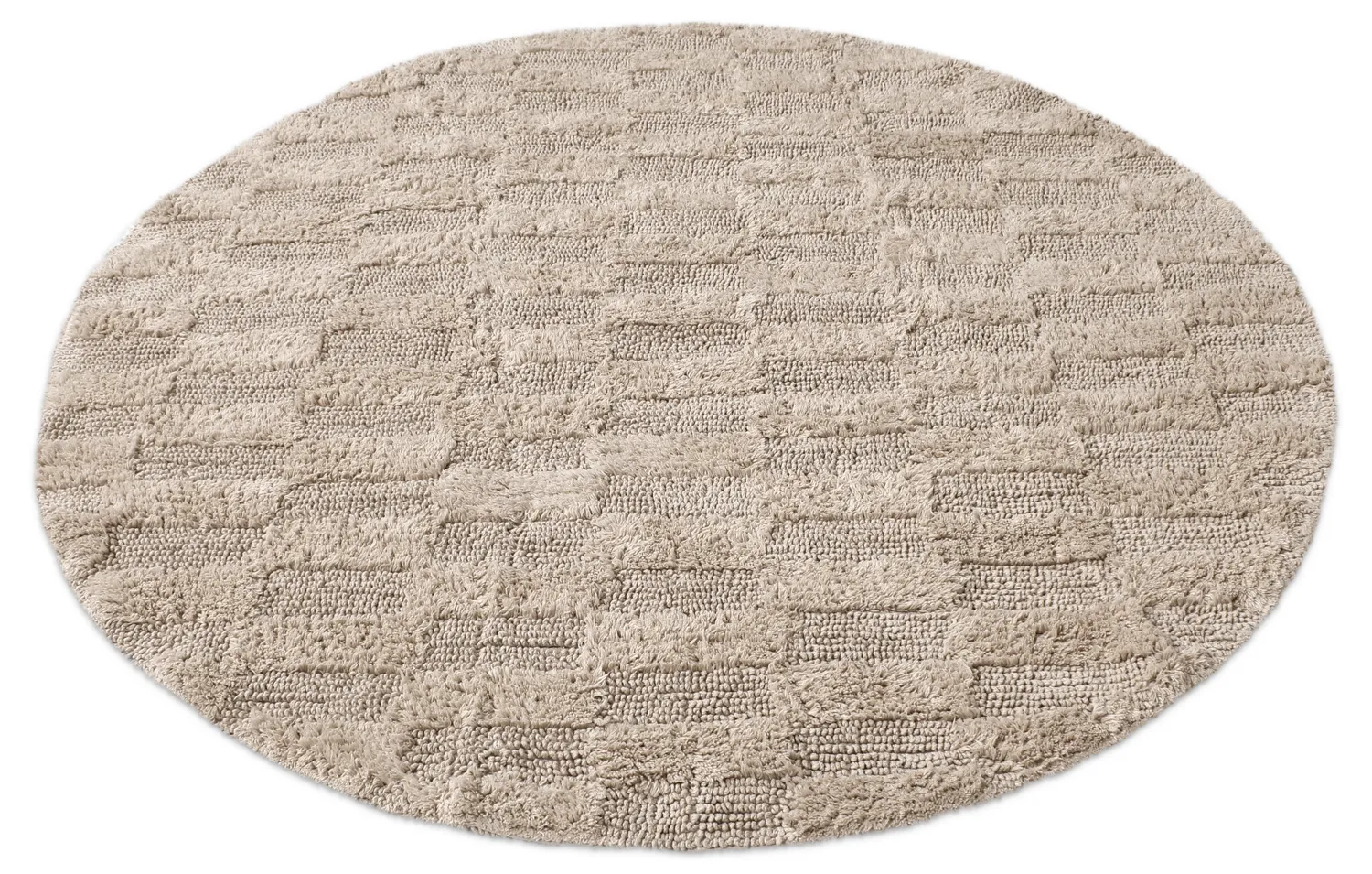 Kerek fürdőszobaszőnyeg - Bevin (bézs)