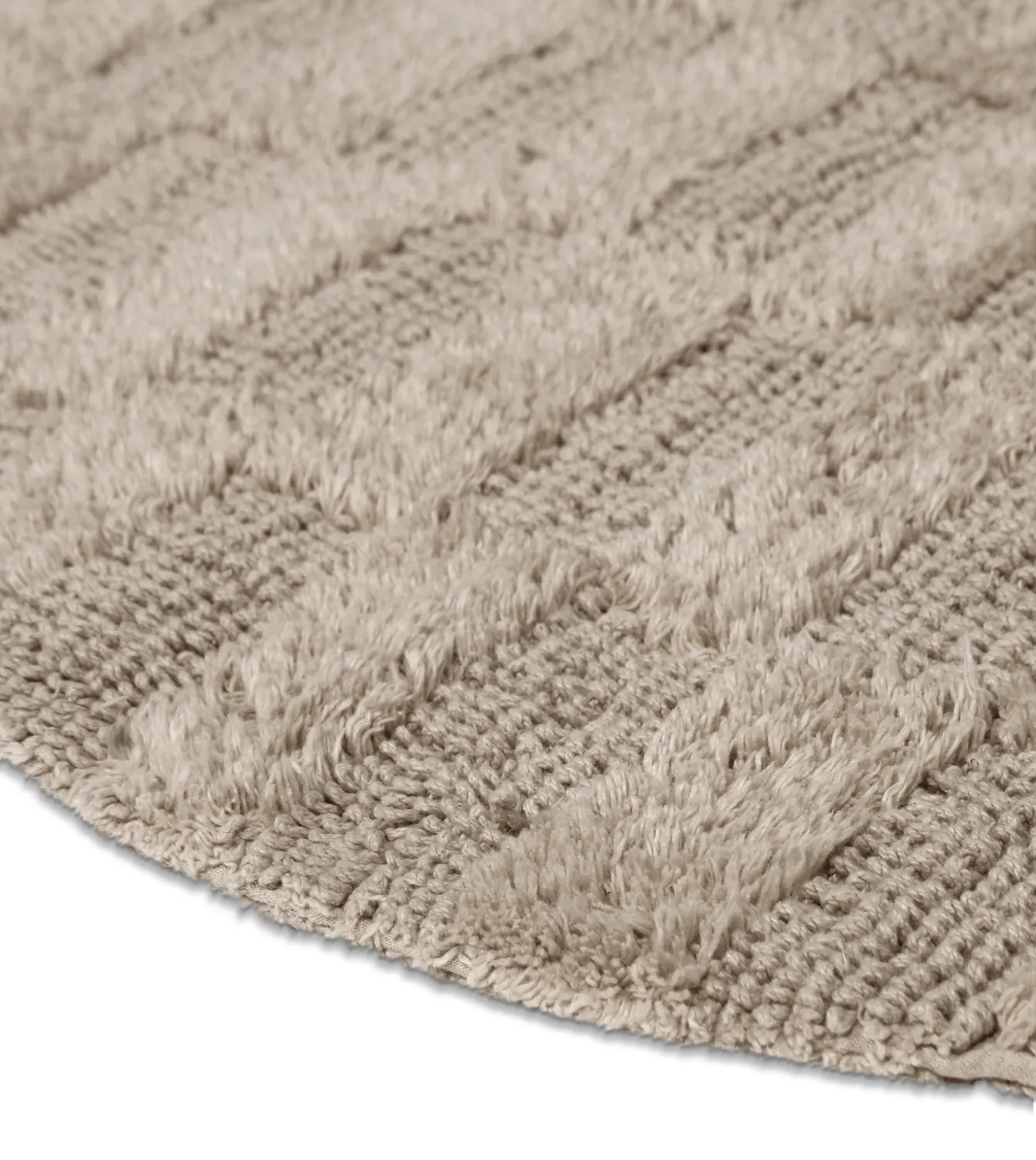 Kerek fürdőszobaszőnyeg - Bevin (bézs)