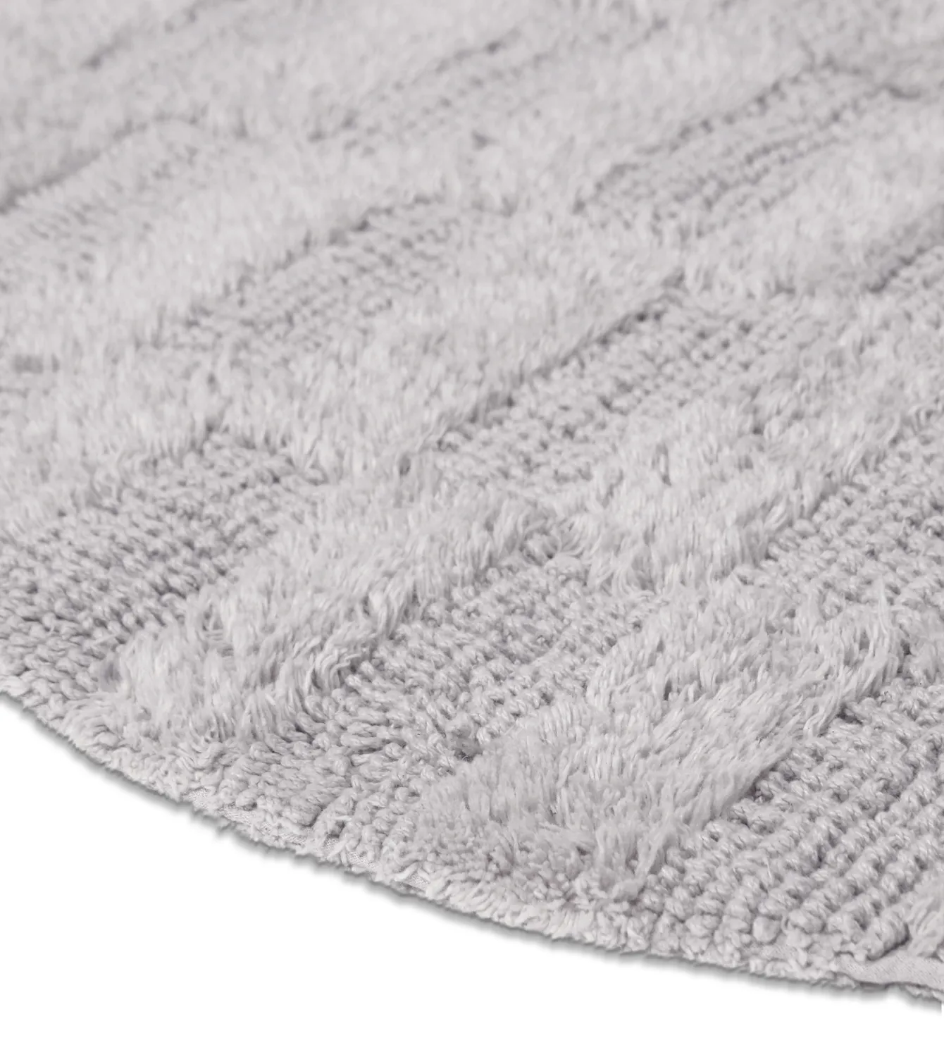 Kerek fürdőszobaszőnyeg - Bevin (világos szürke)