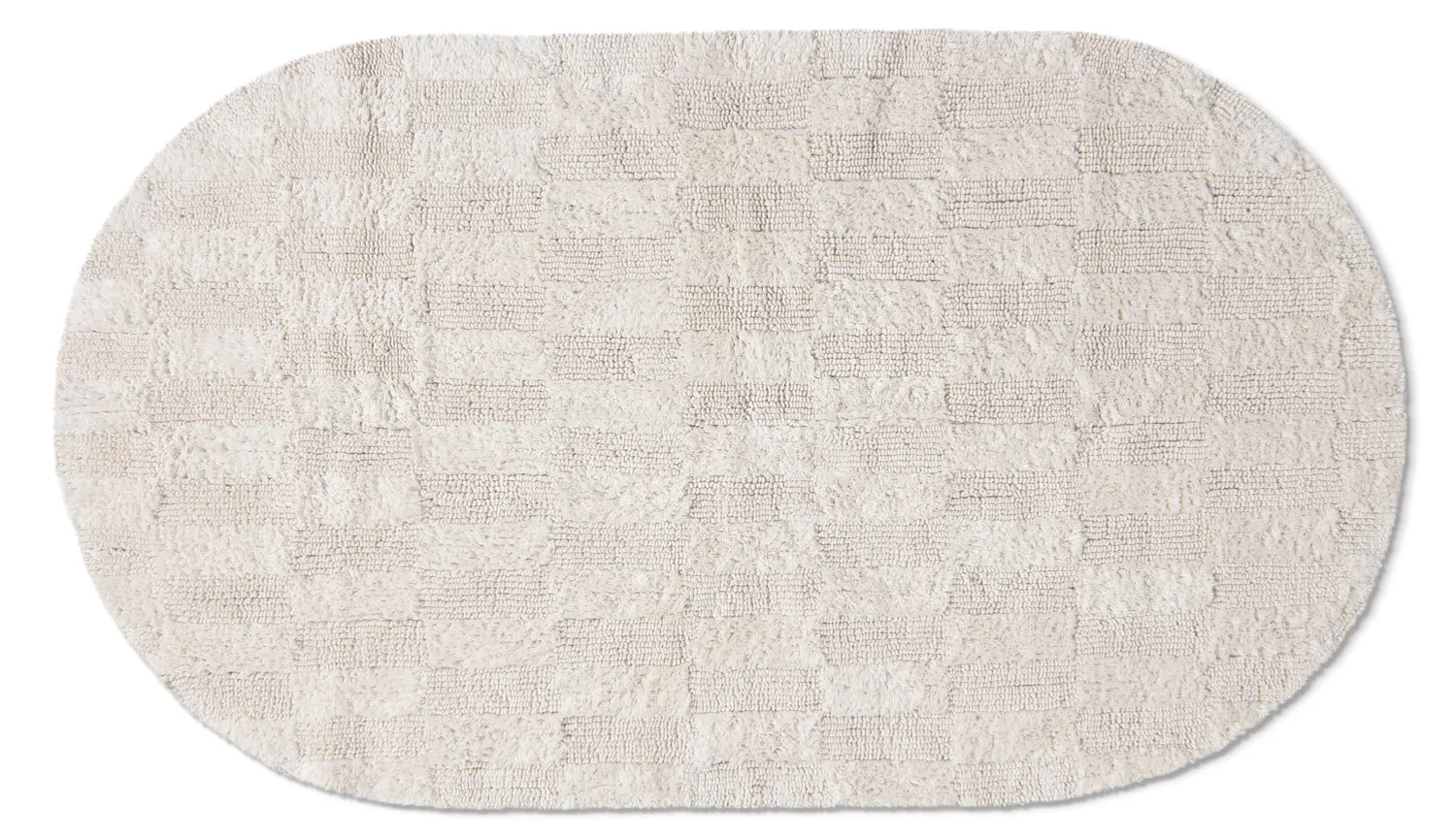Ovális fürdőszobaszőnyeg - Bevin (piszkosfehér)