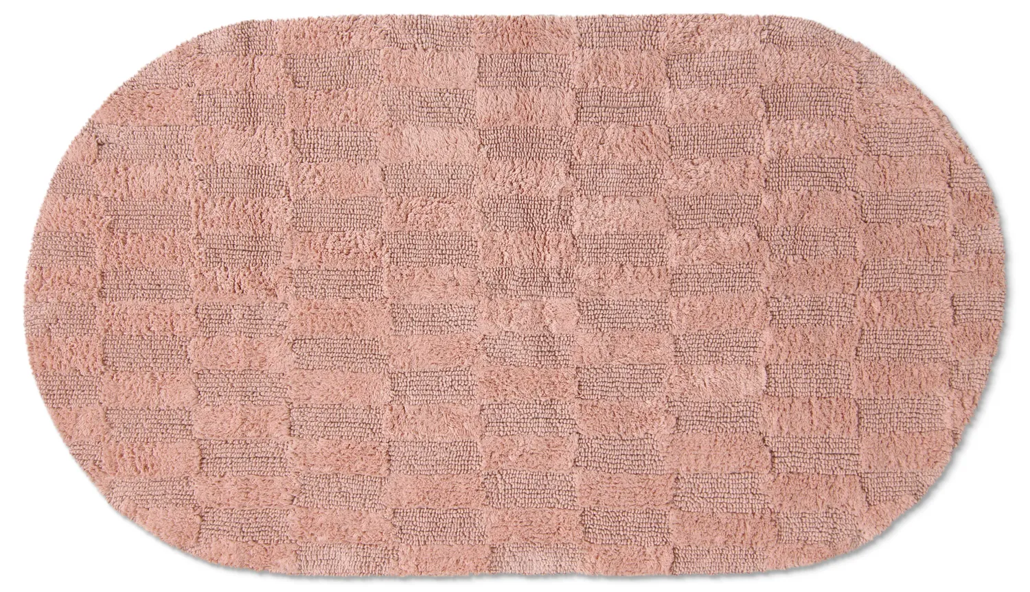 Ovális fürdőszobaszőnyeg - Bevin (rózsaszín)