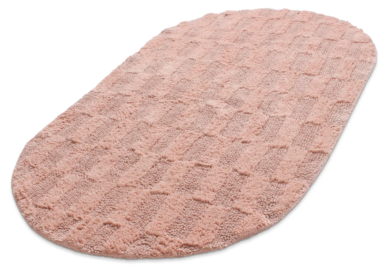 Ovális fürdőszobaszőnyeg - Bevin (rózsaszín)