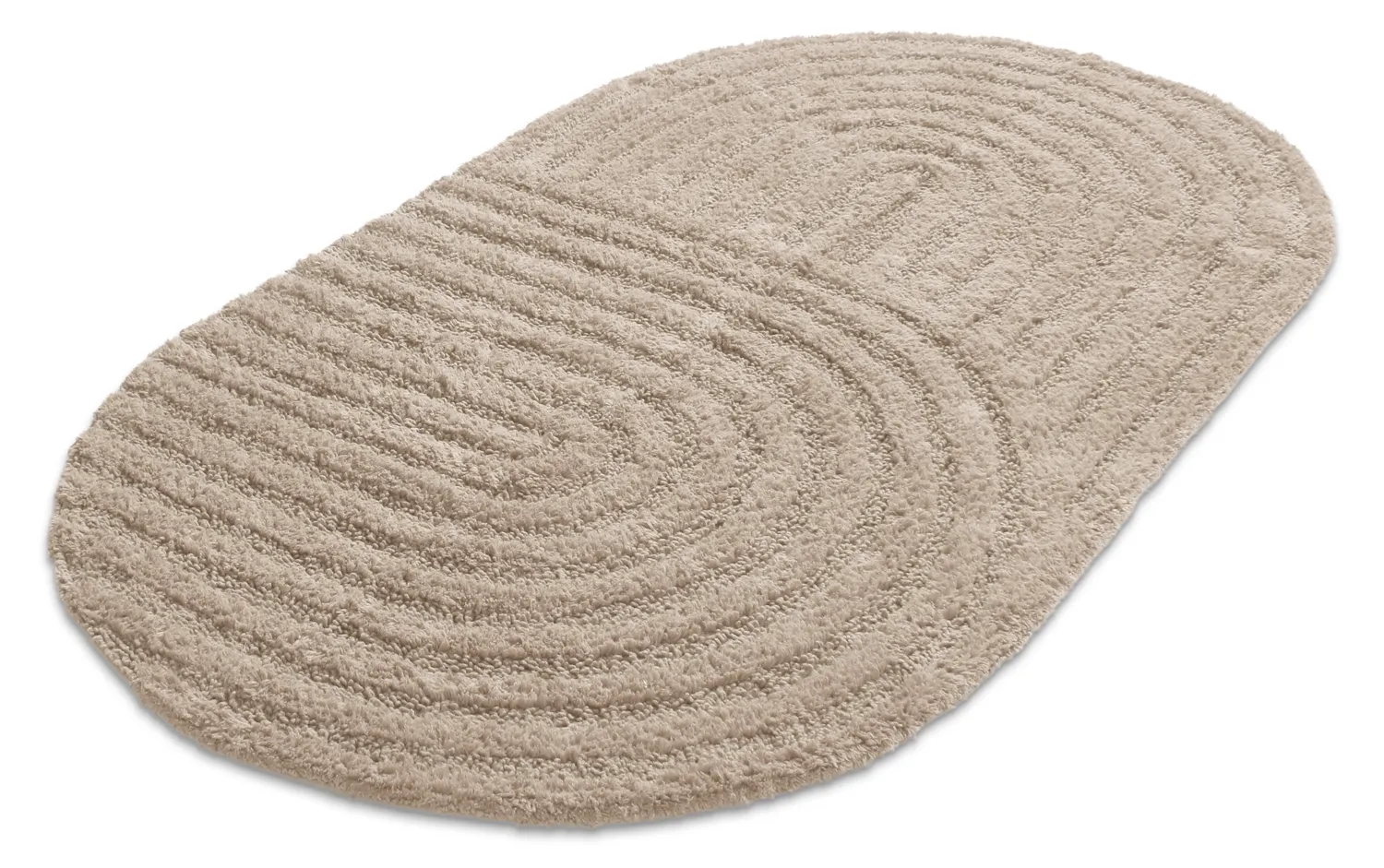 Ovális fürdőszobaszőnyeg - Embla (bézs)